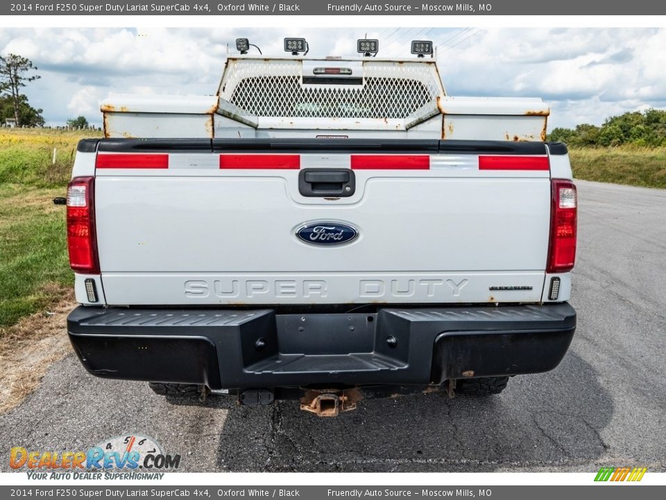 2014 Ford F250 Super Duty Lariat SuperCab 4x4 Oxford White / Black Photo #5