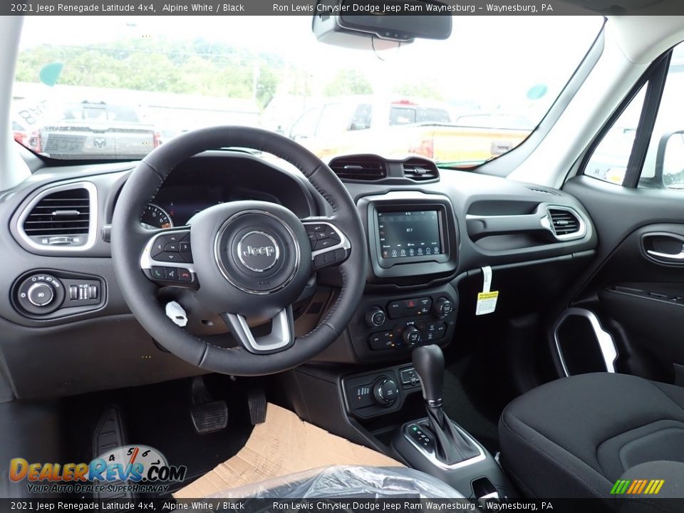 2021 Jeep Renegade Latitude 4x4 Alpine White / Black Photo #12