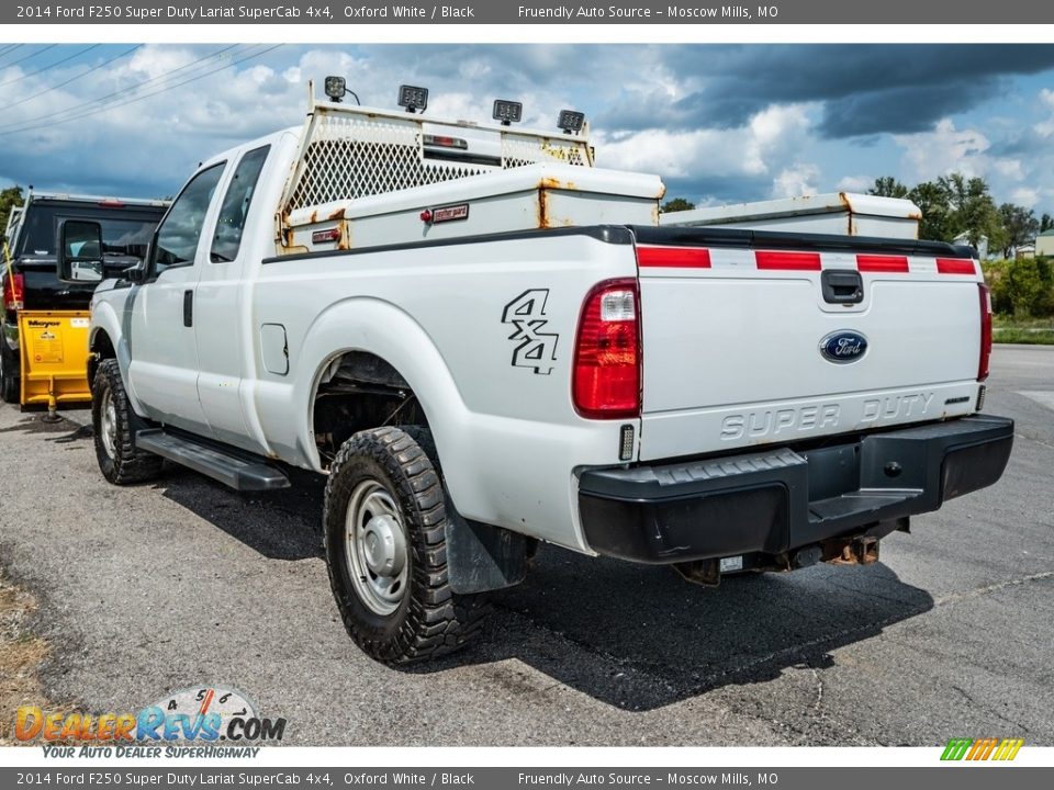 2014 Ford F250 Super Duty Lariat SuperCab 4x4 Oxford White / Black Photo #6