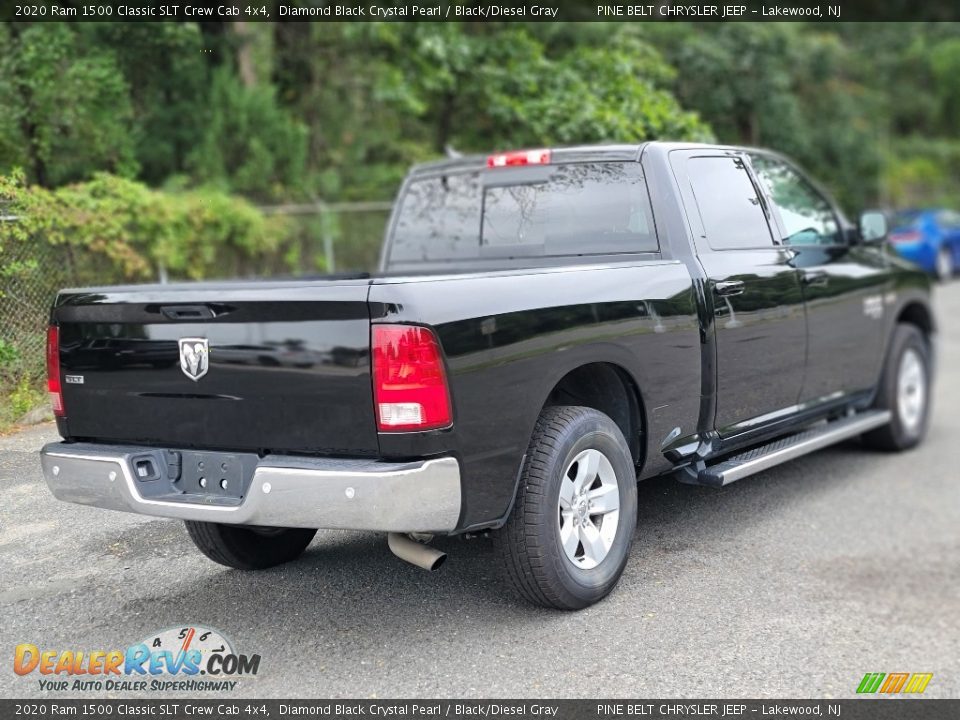 2020 Ram 1500 Classic SLT Crew Cab 4x4 Diamond Black Crystal Pearl / Black/Diesel Gray Photo #4