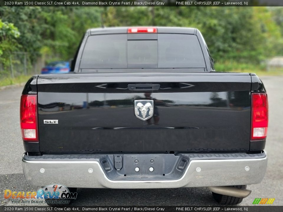 2020 Ram 1500 Classic SLT Crew Cab 4x4 Diamond Black Crystal Pearl / Black/Diesel Gray Photo #5