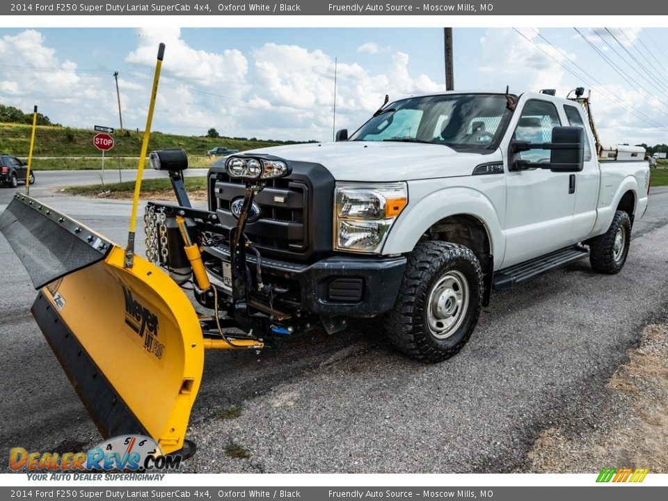 2014 Ford F250 Super Duty Lariat SuperCab 4x4 Oxford White / Black Photo #8