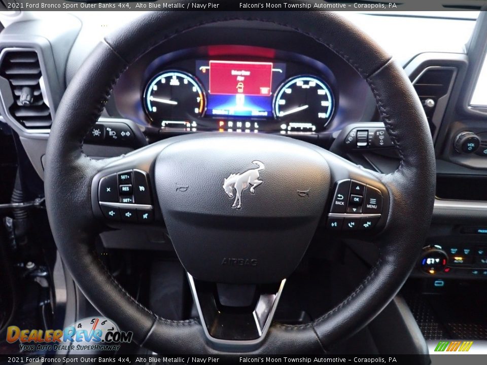 2021 Ford Bronco Sport Outer Banks 4x4 Steering Wheel Photo #25