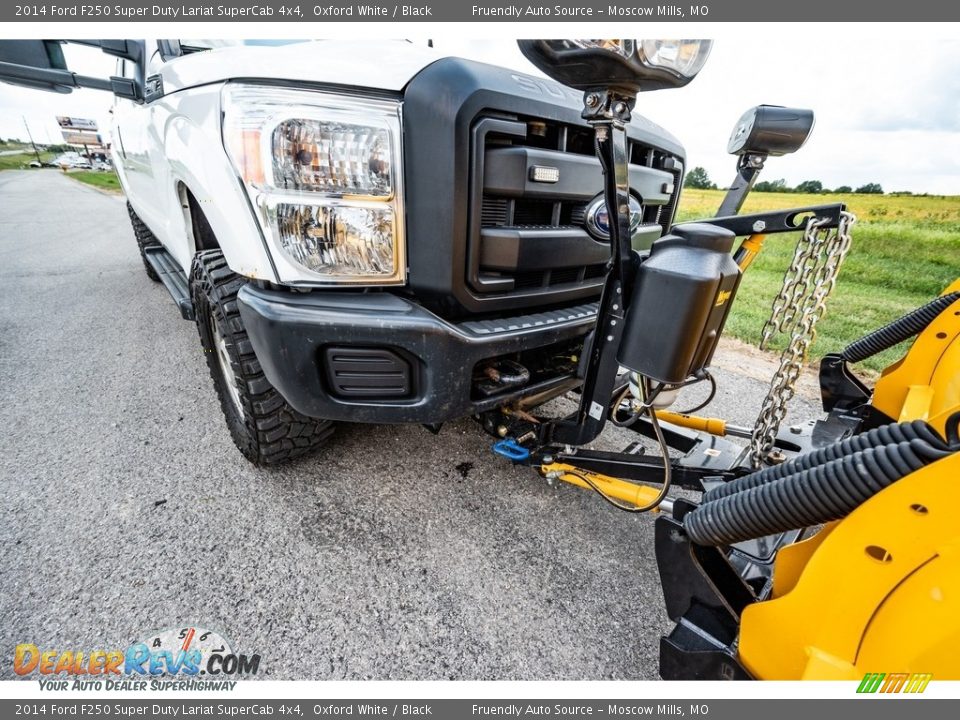 2014 Ford F250 Super Duty Lariat SuperCab 4x4 Oxford White / Black Photo #11