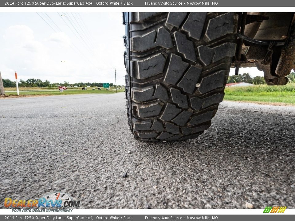 2014 Ford F250 Super Duty Lariat SuperCab 4x4 Oxford White / Black Photo #13