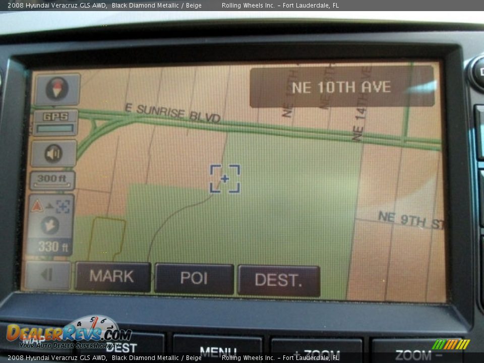2008 Hyundai Veracruz GLS AWD Black Diamond Metallic / Beige Photo #2