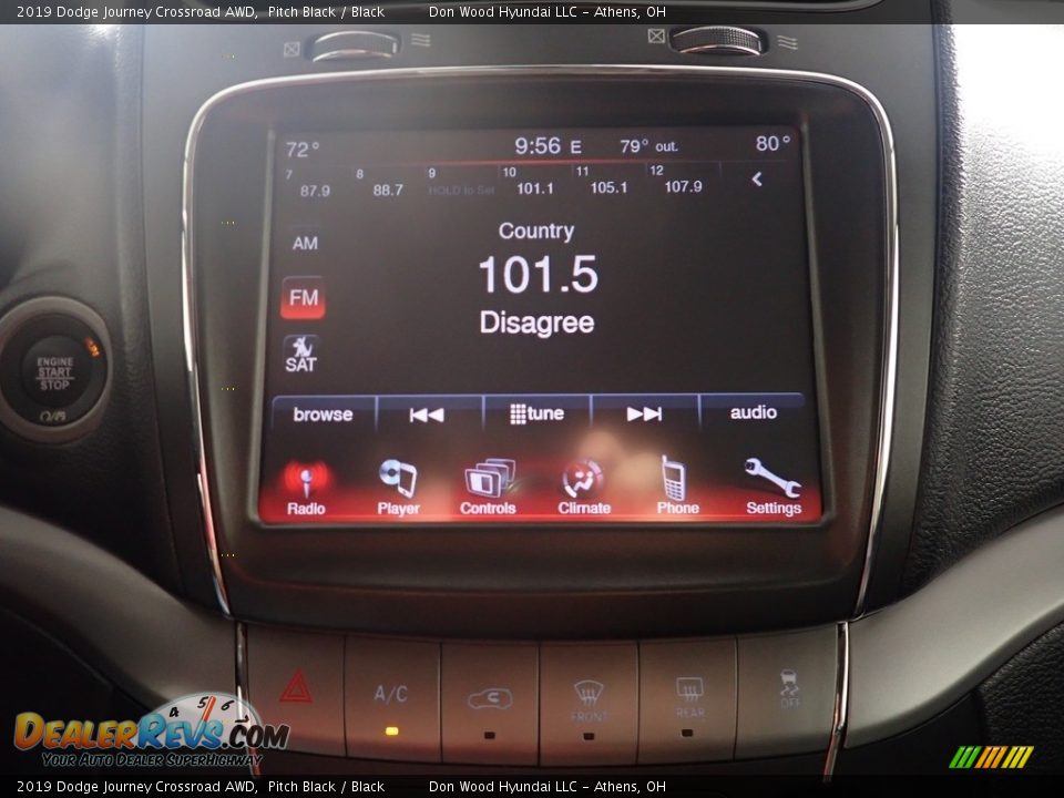 2019 Dodge Journey Crossroad AWD Pitch Black / Black Photo #26