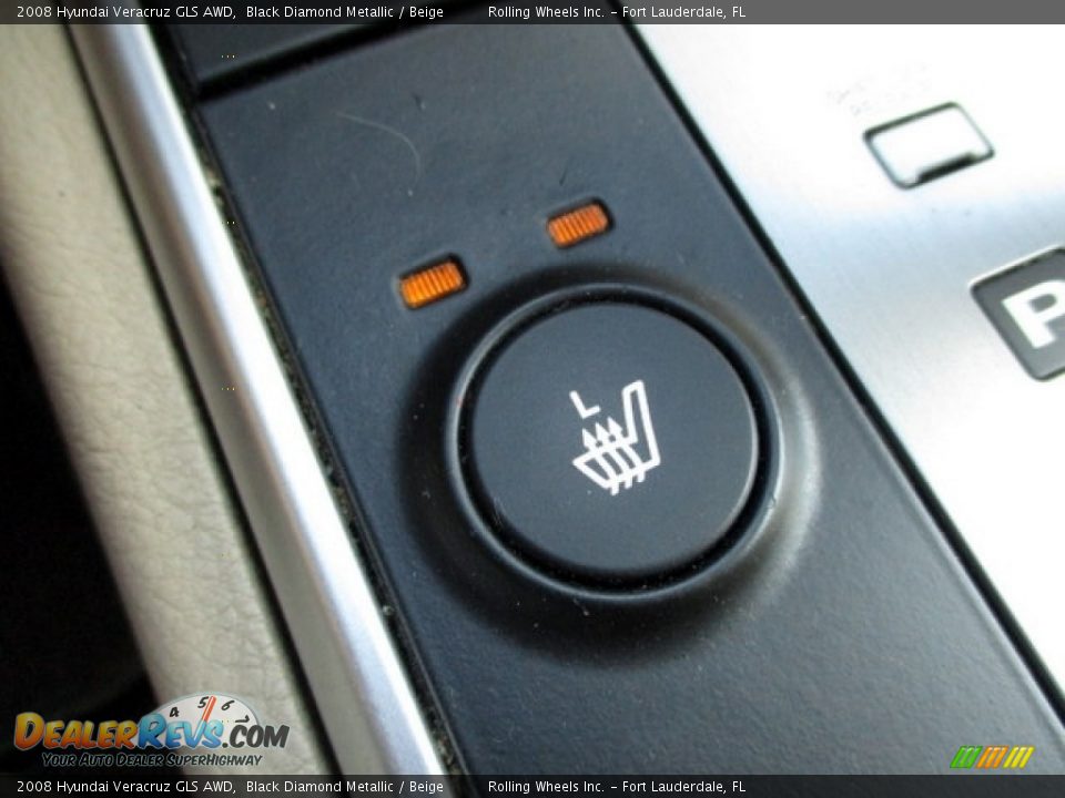 2008 Hyundai Veracruz GLS AWD Black Diamond Metallic / Beige Photo #4