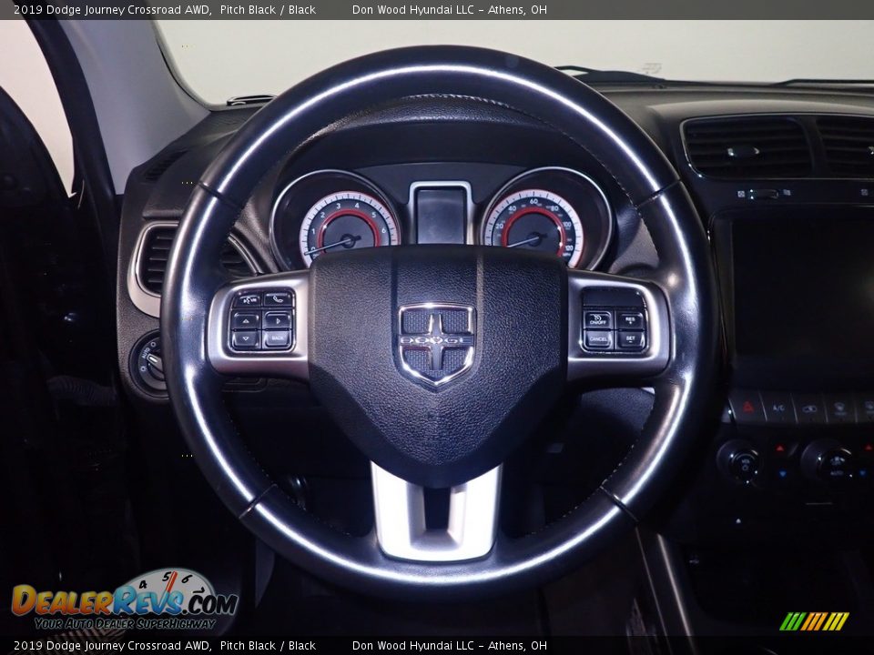 2019 Dodge Journey Crossroad AWD Pitch Black / Black Photo #27