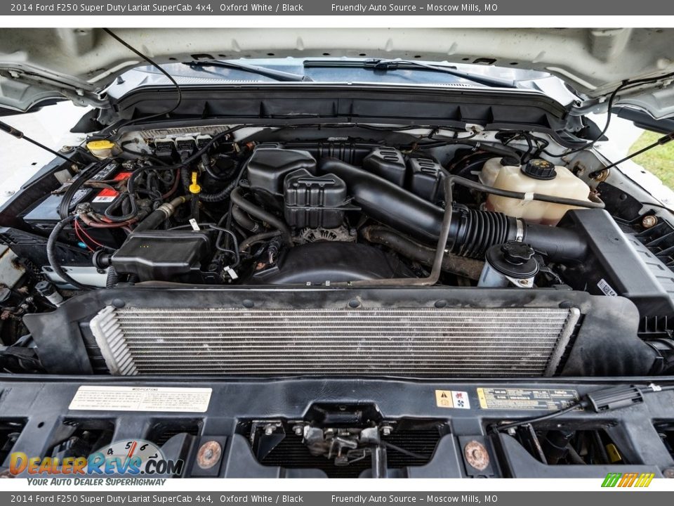 2014 Ford F250 Super Duty Lariat SuperCab 4x4 Oxford White / Black Photo #18