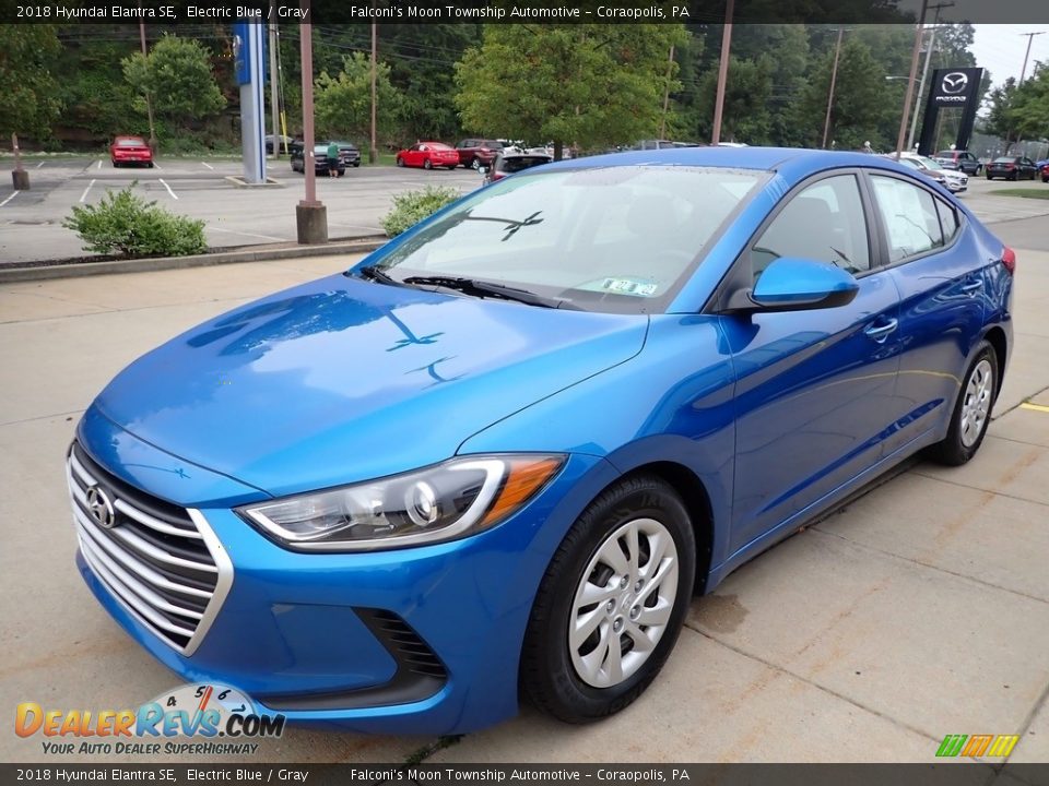 2018 Hyundai Elantra SE Electric Blue / Gray Photo #6