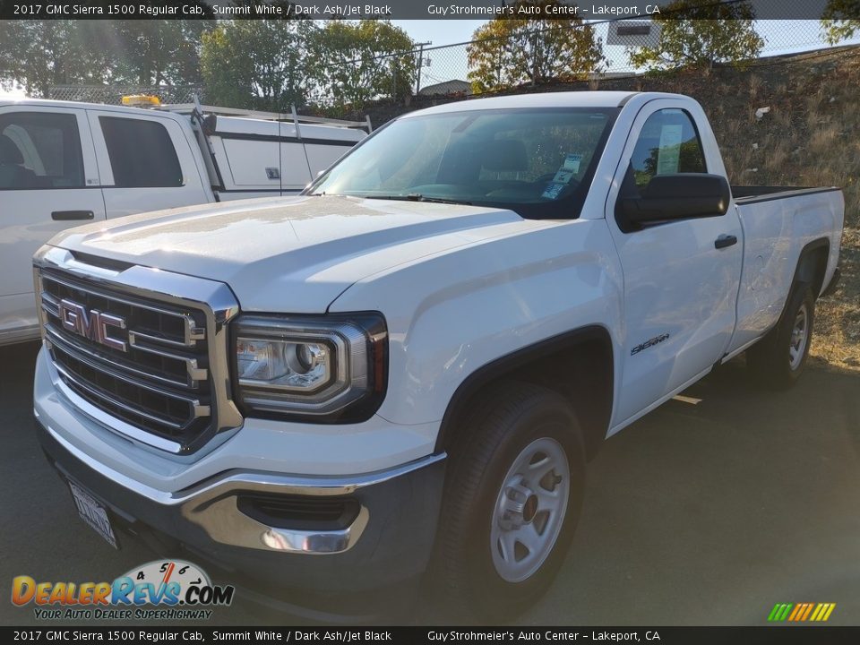 2017 GMC Sierra 1500 Regular Cab Summit White / Dark Ash/Jet Black Photo #3