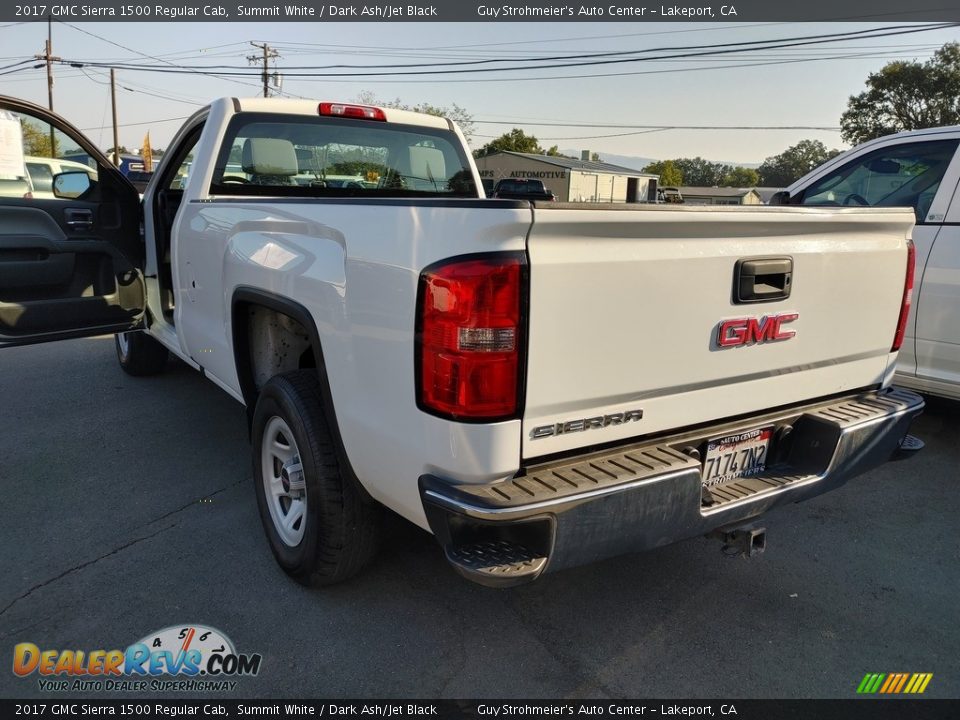 2017 GMC Sierra 1500 Regular Cab Summit White / Dark Ash/Jet Black Photo #4