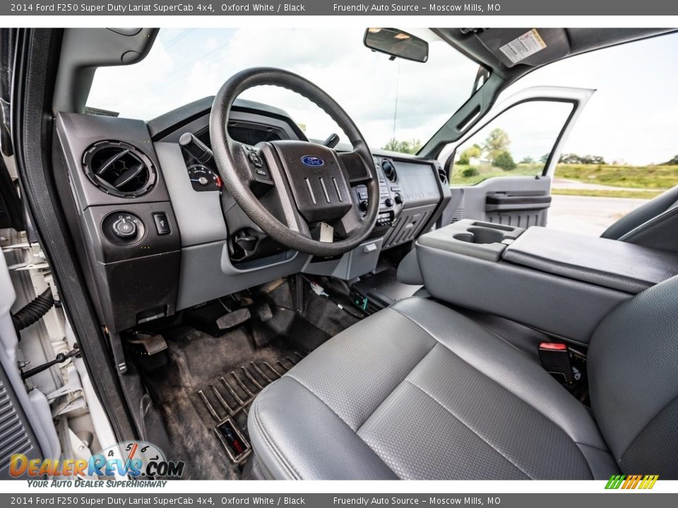 2014 Ford F250 Super Duty Lariat SuperCab 4x4 Oxford White / Black Photo #21