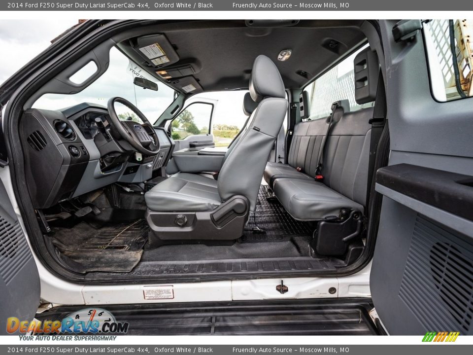 2014 Ford F250 Super Duty Lariat SuperCab 4x4 Oxford White / Black Photo #24