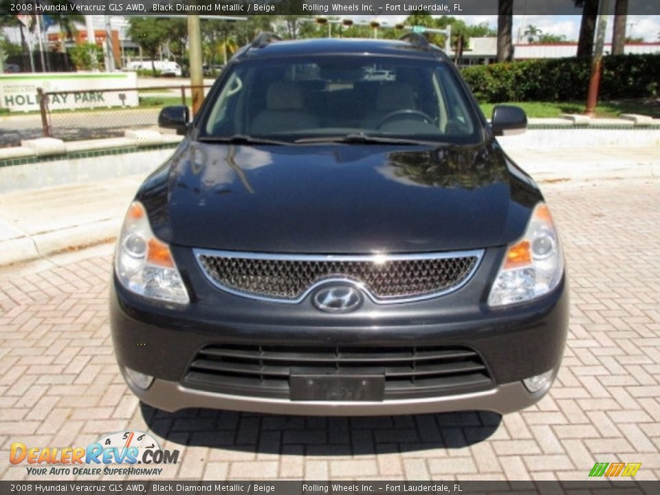 2008 Hyundai Veracruz GLS AWD Black Diamond Metallic / Beige Photo #15