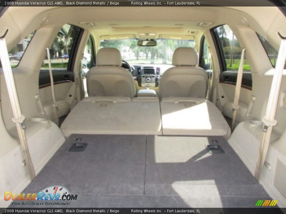 2008 Hyundai Veracruz GLS AWD Black Diamond Metallic / Beige Photo #16
