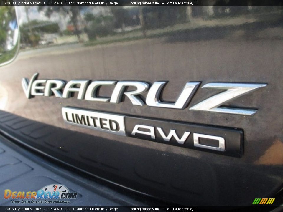 2008 Hyundai Veracruz GLS AWD Black Diamond Metallic / Beige Photo #17