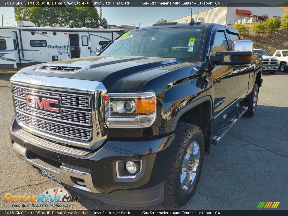 Onyx Black 2018 GMC Sierra 3500HD Denali Crew Cab 4x4 Photo #3