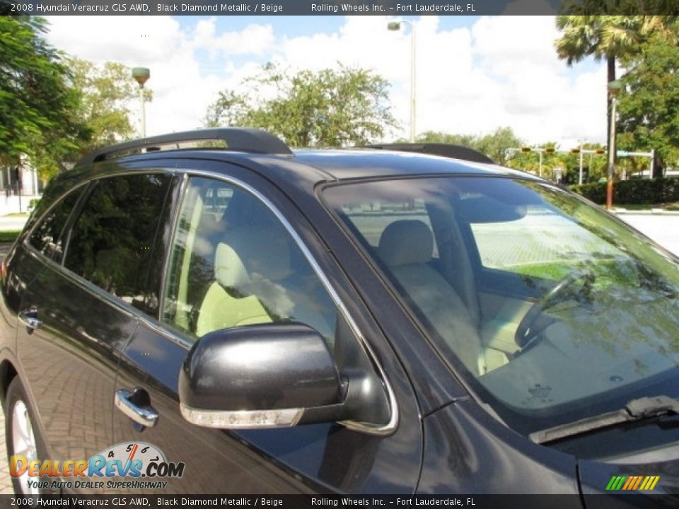 2008 Hyundai Veracruz GLS AWD Black Diamond Metallic / Beige Photo #19