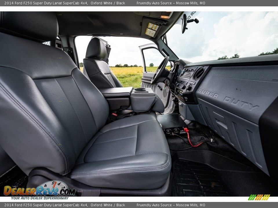 2014 Ford F250 Super Duty Lariat SuperCab 4x4 Oxford White / Black Photo #30