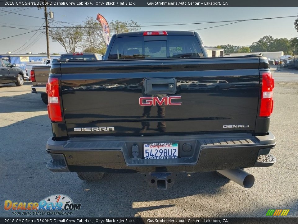 2018 GMC Sierra 3500HD Denali Crew Cab 4x4 Onyx Black / Jet Black Photo #5