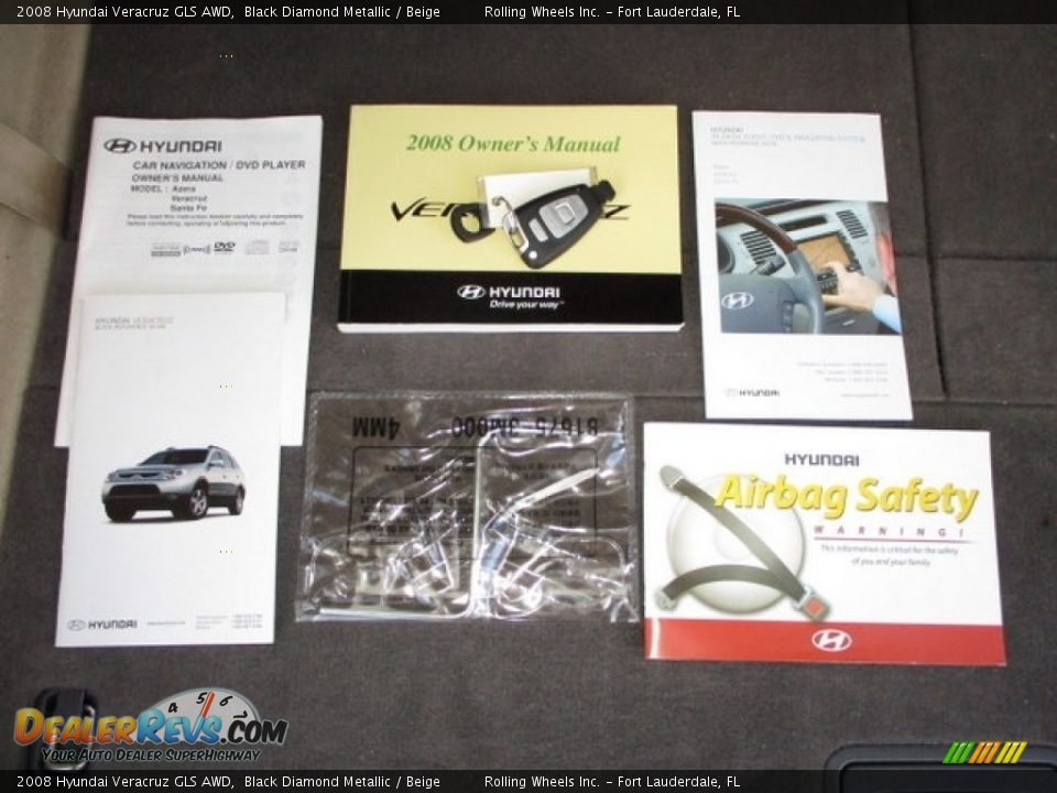 2008 Hyundai Veracruz GLS AWD Black Diamond Metallic / Beige Photo #20