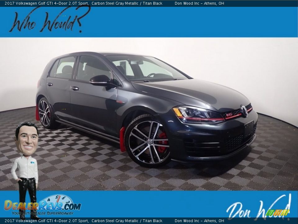 2017 Volkswagen Golf GTI 4-Door 2.0T Sport Carbon Steel Gray Metallic / Titan Black Photo #1