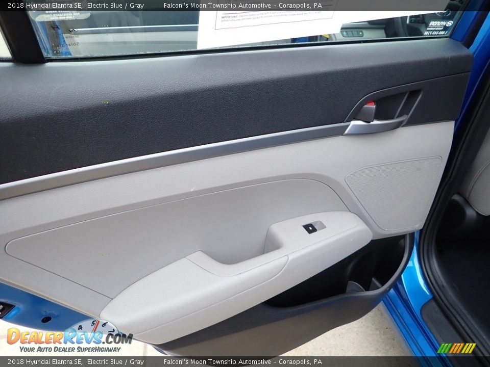 2018 Hyundai Elantra SE Electric Blue / Gray Photo #20
