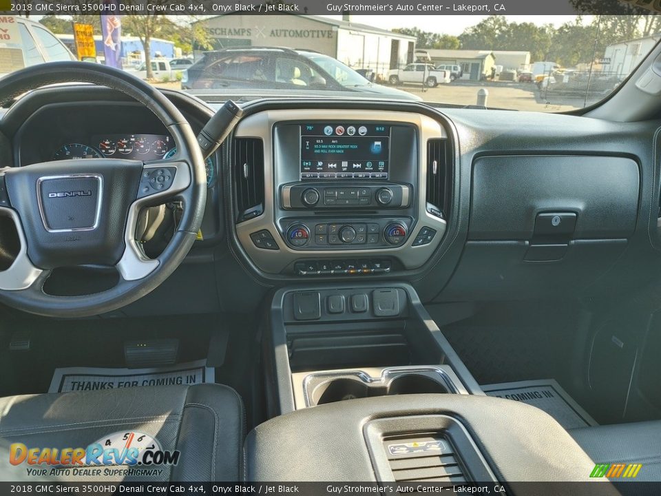 Dashboard of 2018 GMC Sierra 3500HD Denali Crew Cab 4x4 Photo #8