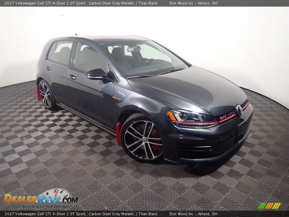 2017 Volkswagen Golf GTI 4-Door 2.0T Sport Carbon Steel Gray Metallic / Titan Black Photo #3