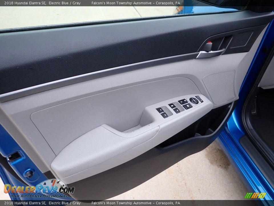 2018 Hyundai Elantra SE Electric Blue / Gray Photo #22