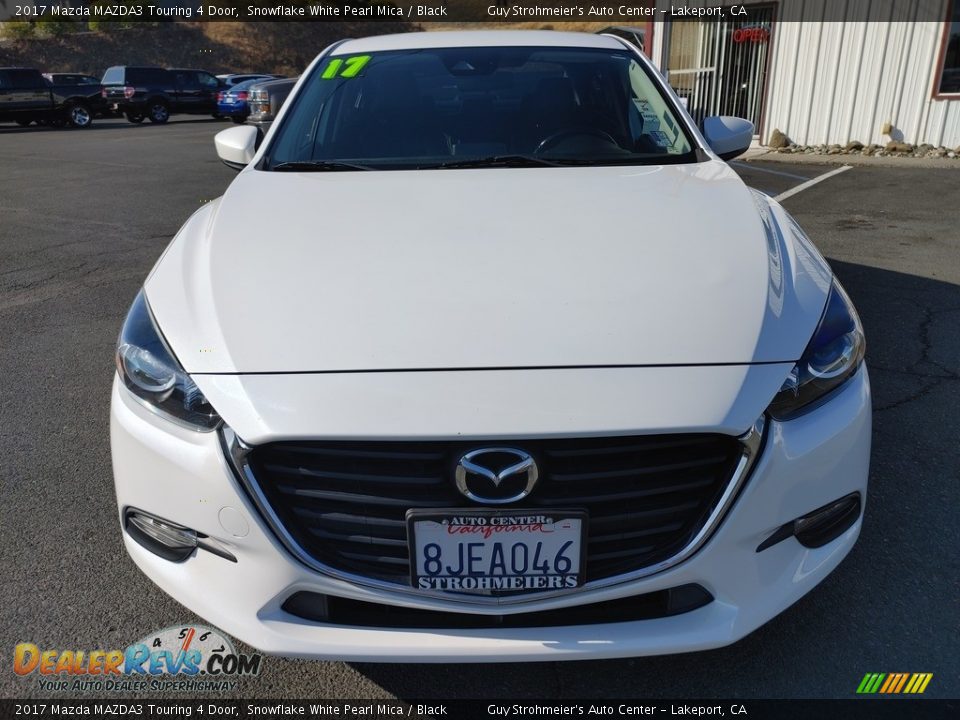 2017 Mazda MAZDA3 Touring 4 Door Snowflake White Pearl Mica / Black Photo #2