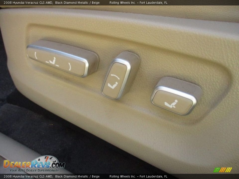2008 Hyundai Veracruz GLS AWD Black Diamond Metallic / Beige Photo #29