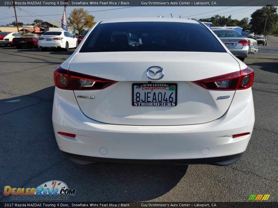 2017 Mazda MAZDA3 Touring 4 Door Snowflake White Pearl Mica / Black Photo #5