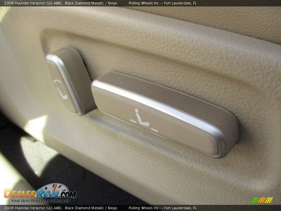2008 Hyundai Veracruz GLS AWD Black Diamond Metallic / Beige Photo #30