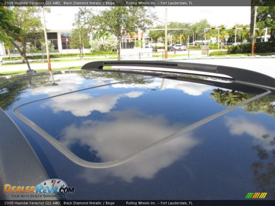2008 Hyundai Veracruz GLS AWD Black Diamond Metallic / Beige Photo #31