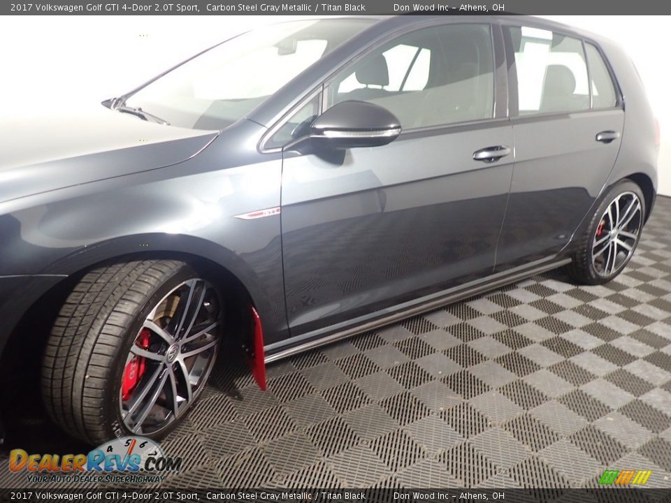 2017 Volkswagen Golf GTI 4-Door 2.0T Sport Carbon Steel Gray Metallic / Titan Black Photo #10