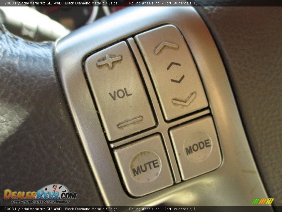 2008 Hyundai Veracruz GLS AWD Black Diamond Metallic / Beige Photo #32