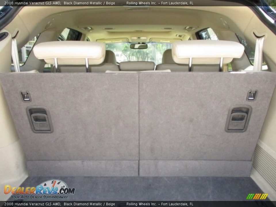 2008 Hyundai Veracruz GLS AWD Black Diamond Metallic / Beige Photo #35