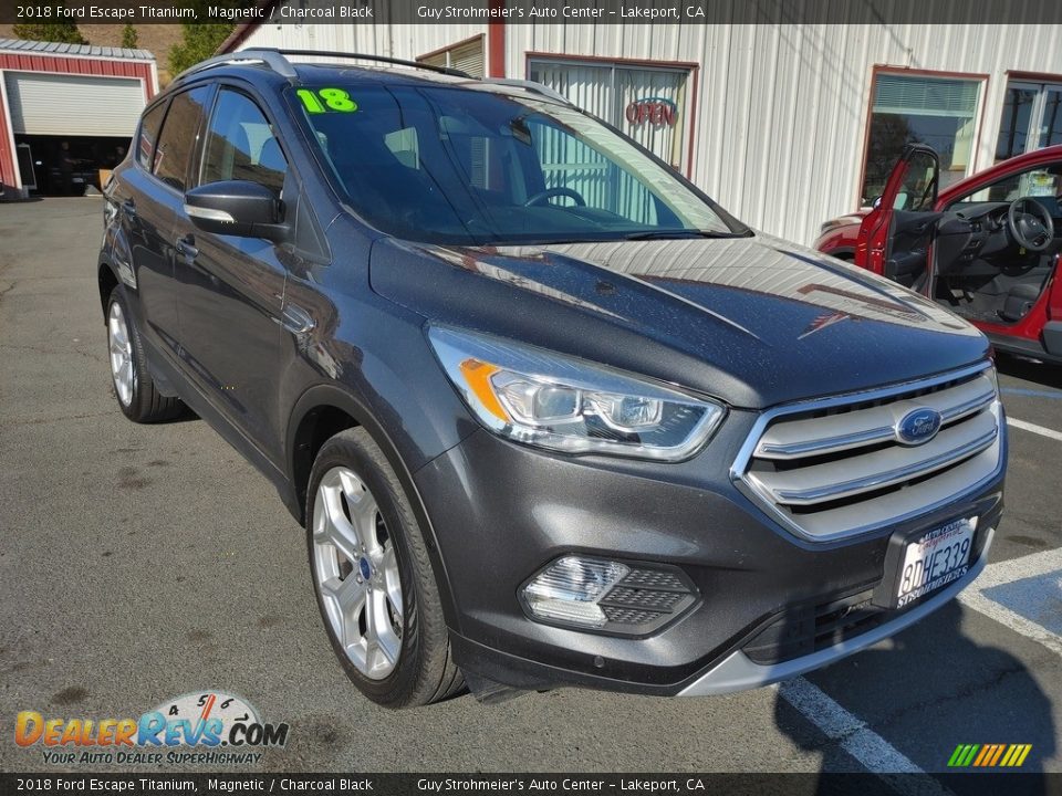 2018 Ford Escape Titanium Magnetic / Charcoal Black Photo #1