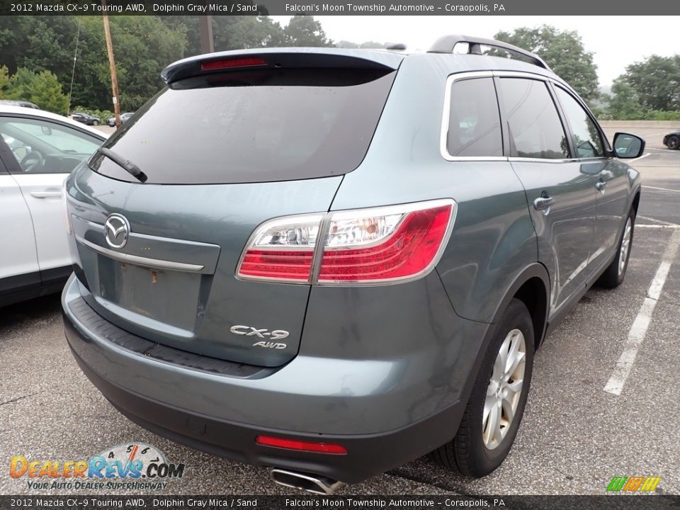 2012 Mazda CX-9 Touring AWD Dolphin Gray Mica / Sand Photo #4