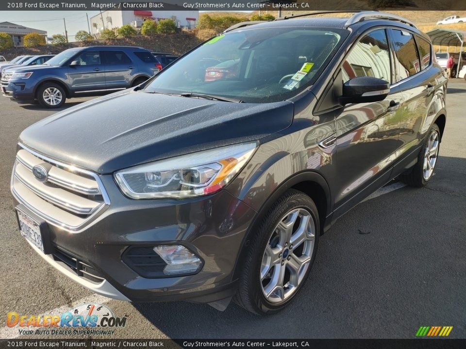 2018 Ford Escape Titanium Magnetic / Charcoal Black Photo #3