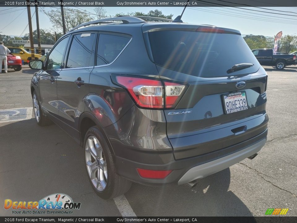 2018 Ford Escape Titanium Magnetic / Charcoal Black Photo #4