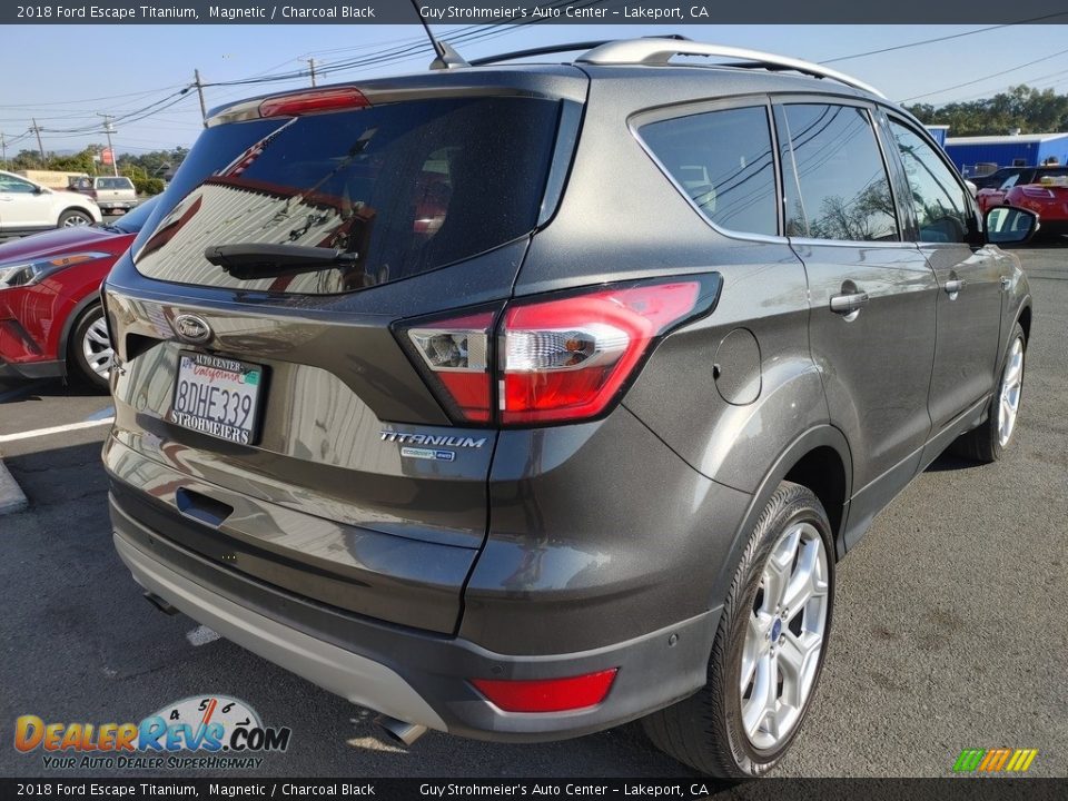 2018 Ford Escape Titanium Magnetic / Charcoal Black Photo #6