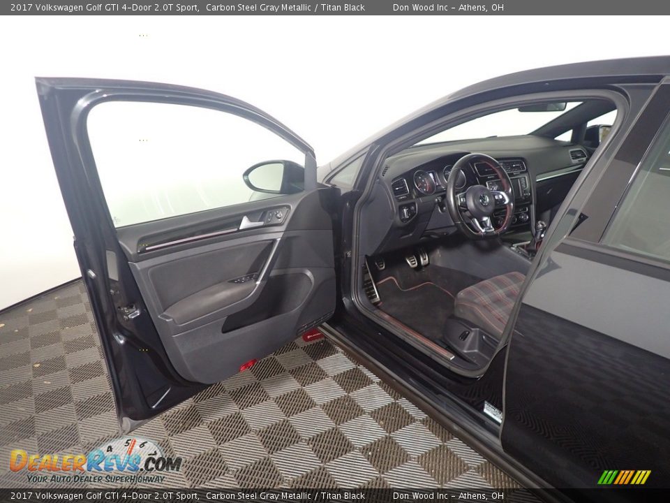 2017 Volkswagen Golf GTI 4-Door 2.0T Sport Carbon Steel Gray Metallic / Titan Black Photo #20