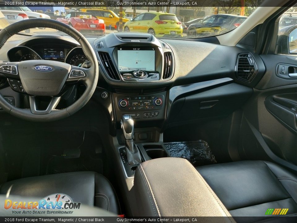 2018 Ford Escape Titanium Magnetic / Charcoal Black Photo #8