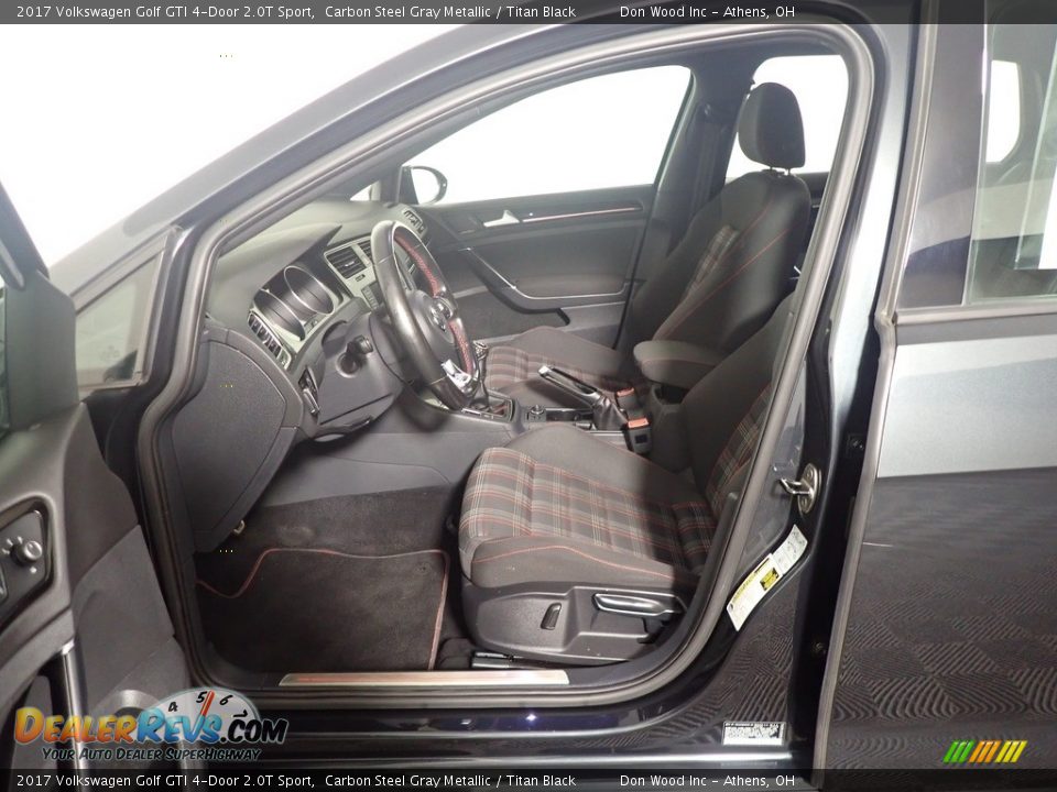 2017 Volkswagen Golf GTI 4-Door 2.0T Sport Carbon Steel Gray Metallic / Titan Black Photo #23