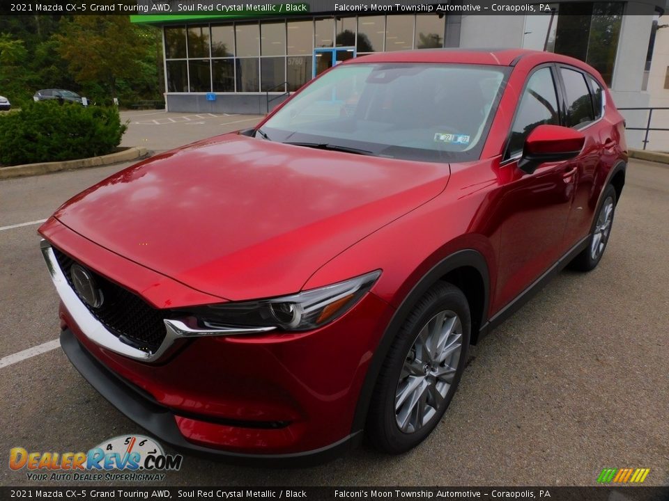 2021 Mazda CX-5 Grand Touring AWD Soul Red Crystal Metallic / Black Photo #7