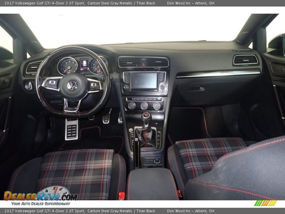 2017 Volkswagen Golf GTI 4-Door 2.0T Sport Carbon Steel Gray Metallic / Titan Black Photo #25